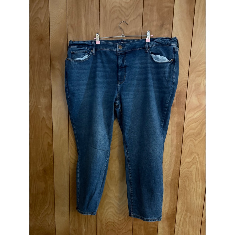 a.n.a A New Approach Womens 24W High Rise Skinny Ankle Jeans Blue Stretch Denim